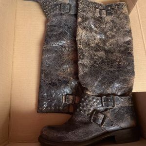 FRYE Jenna studded tall boot